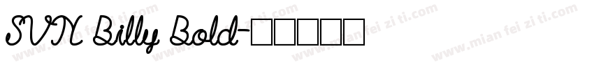 SVN Billy Bold字体转换